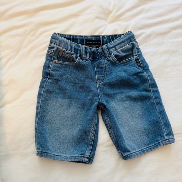 Silver Jeans Co. Derek Boys Jean Shorts Jorts Pull-On Adjustable Waist Size 7 - Picture 1 of 5